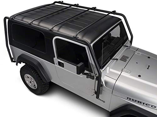 Barricade Off-Road Roof Rack in Textured Black Fits Jeep Wrangler TJ Unlimited LJ 2004-2006