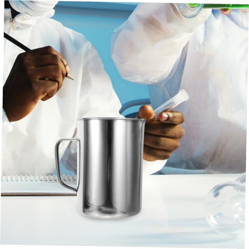 Jarra medidora de acero inoxidable 1000ml para leche miniatura 7