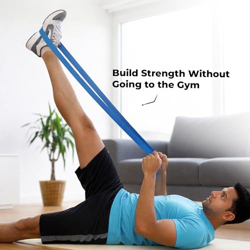 Image of Durafit91 Resistance Bands Set of 1(Extra Heavy Blue), Exercise Thera Band for Men & Women, Natural Latex Stretch Band for Yoga, Pilates, Strength Training,Home Workout,Gym Fitness,Physical Therapy