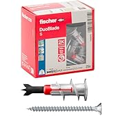 Fischer DuoBlade 20x Tasselli per Cartongesso con Vite, Autoforanti, Robusti e di Facile Montaggio, 545678