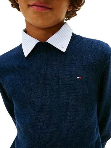 Pull doux en laine d'agneau Tommy Hilfiger avec col ras du cou