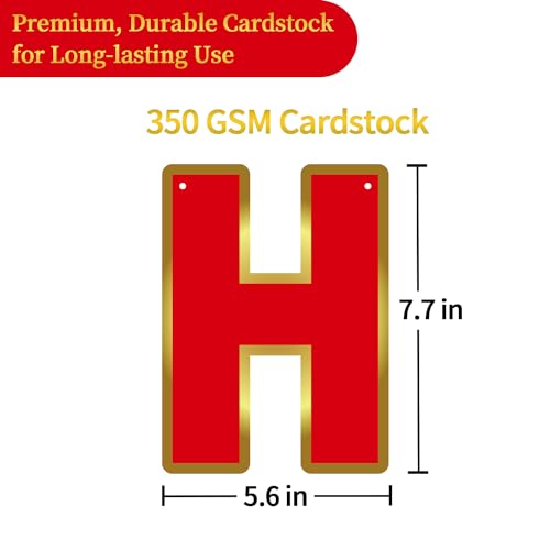 Image of Pre-Strung Happy Birthday Banner - Red Party Decorations