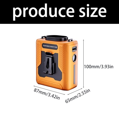 Ventilador de cintura con efecto de enfriamiento en 3 segundos y batería de 6000 mAh 3