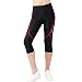 WOSAWE Women Cycling Shorts Bike 4D Gel Padded Workout Leggings, Size L