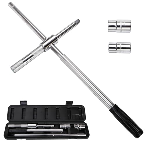 yarlung 25' Extended Lug Wrench, 4 Way Wheel Nut Wrench Set with Storage Box, Tire Iron Lug Wrench...