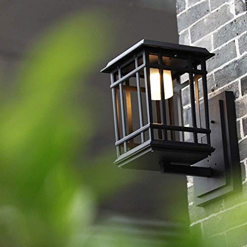 Éclairage jaune solaire LED 5W étanche avec plaque murale pour lanterne carrée