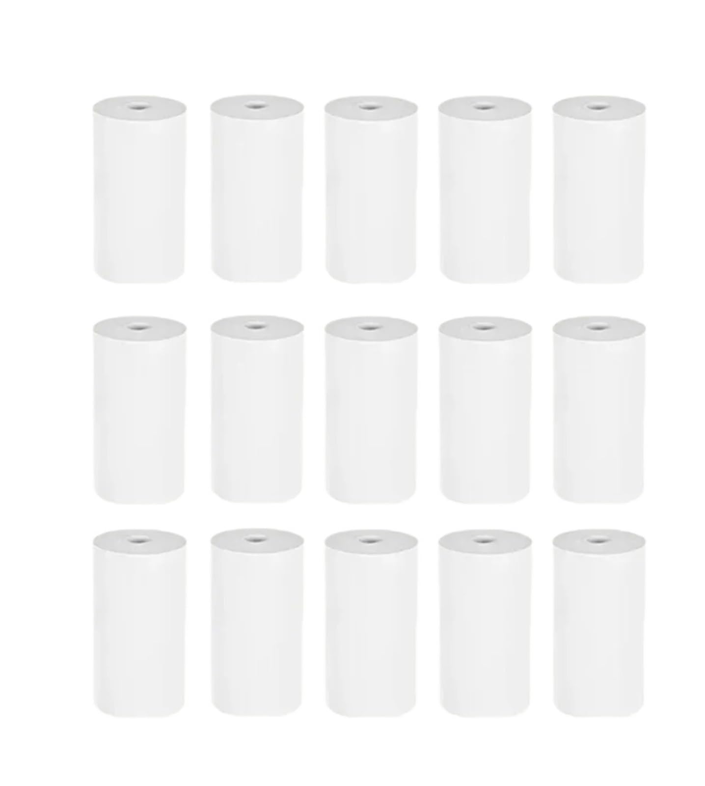 Rolki papieru termicznego, Rolki papieru termicznego, białe, nieprzylepne, 57 mm, do przenośnej drukarki fotograficznej, opakowanie 5–15 rolek(15 Rolls)