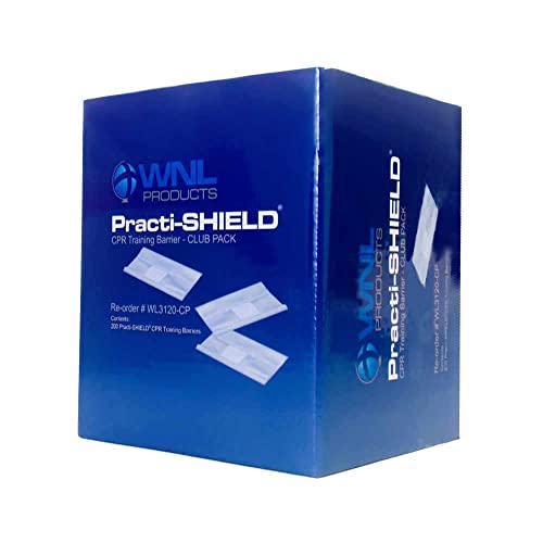 WNL Products WL3120CP CPR Practi-Shield Manikin Training Protector - 200 Shields