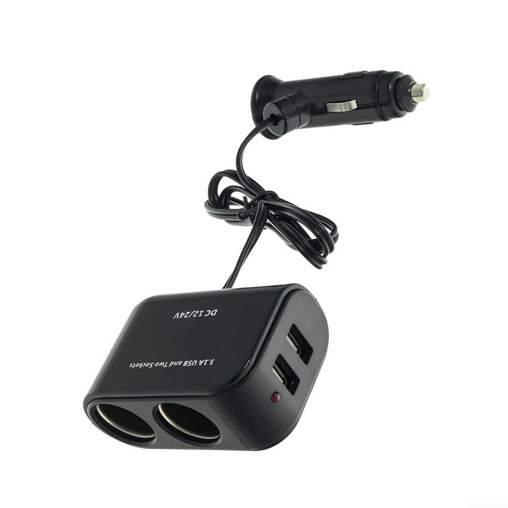 Adattatore per presa per auto Caricabatterie USB 12V-24V Sigaretta Accendini potenti QC3.0 Ricarica rapida Telefono Carica iPad Accessorio elettronico  34