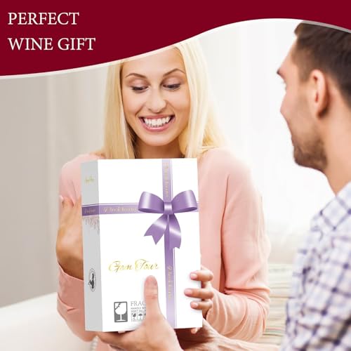 Image of Hand-Blown Lead-Free Crystal Glass Wine Decanter - 750 ml Swan-Neck U-Shape Aerator | Fathers Day Gift, Drip-Free Pour Edge, Wide Stable Base, Easy-Clean Thin Neck | Elevate Dinners & Parties