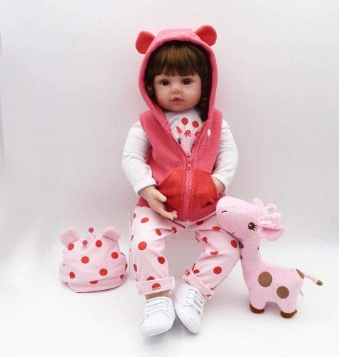 Boneca Reborn Bebe Menina Rafa Corpo De 100% Silicone Com PelĂșcia Girafa 3 Boneca Reborn Bebe Menina Rafa Corpo De 100% Silicone Com PelĂșcia Girafa - Imagem 3