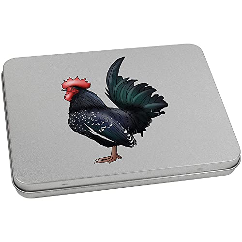 Azeeda 170mm 'Cockerel' Metal Hinged Tin/Storage Box (TT00154848)