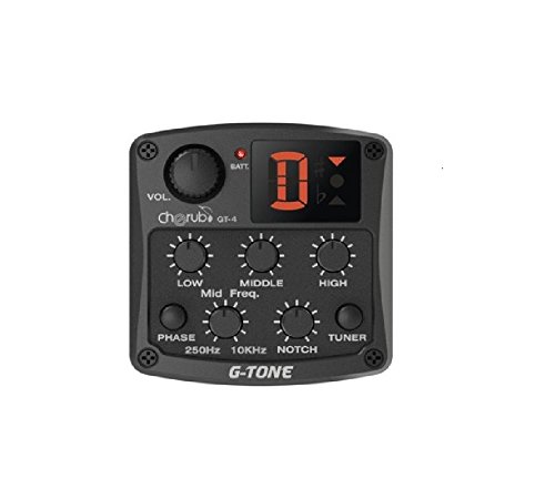 Cherub GT-4 Acoustic Guitar Preamp Pre-Amp Unit Three Band EQ Pickup