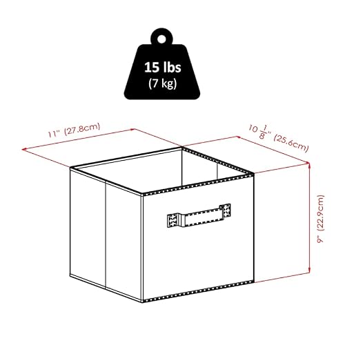 Winsome Wood Capri Wood 3 Section Storage Shelf With 6 Black Fabric Foldable Baskets #TOP3