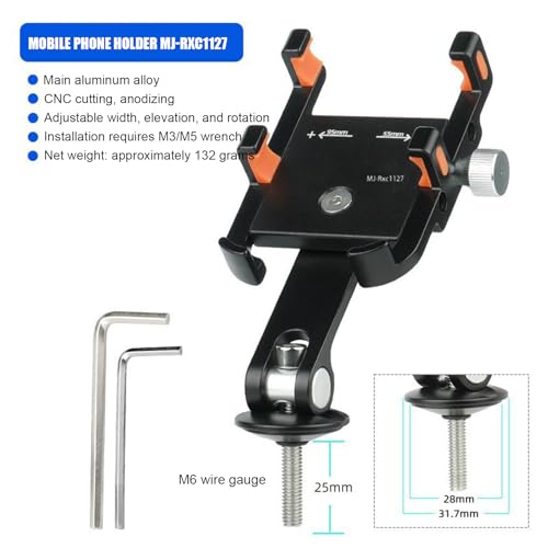 Support téléphone bicyclette avec absorption des chocs et angle réglable - 4