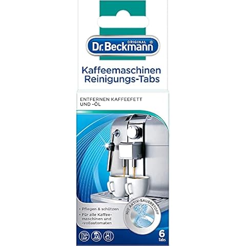Dr. Beckmann Kaffeemaschinen Reinigungs-Tabs | entfernt Kaffeefett und -öl Cover