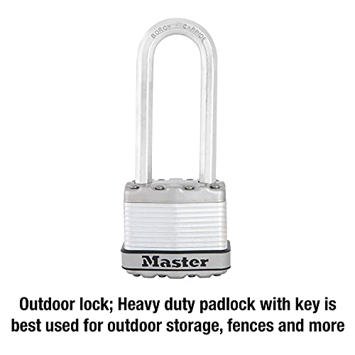 Master Lock M1XKADLJCCSEN Steel Padlock, Magnum Laminated Lock, 1-3/4 in. Wide, M1XKADLJ, 2-1/2-Inch Shackle - Image 2