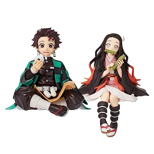 Xinchangda Kamado Nezuko/Kamado Tanjiro Figur, Nezuko und Tanjiro Action Figuren Anime PVC Statue Model Collection Figurine Ornaments Home Decoration Gifts