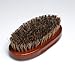 Diane Premium 100% Boar Bristle Military Wave Hair Brush for Men, Medium Firm Bristles for Thick, Curly or Coarse Hair, Use for Detangling, Smoothing, Wave Styles, Soft on Scalp, Restores Shine