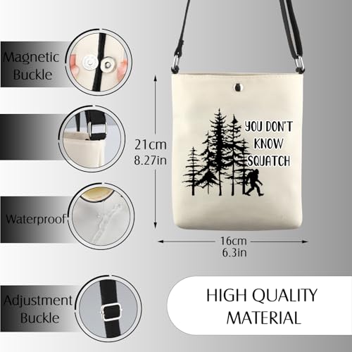 Sasquatch Gift You Don't Know Squatch Crossbody Bag Nature Lover Gift2