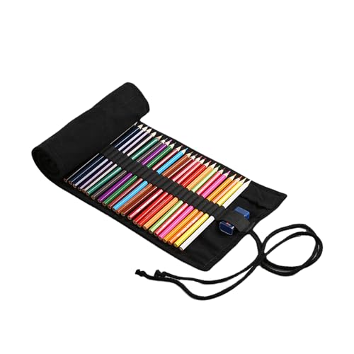 Trousse enroulable pour 72 crayons pour éviter la casse des mines de dessin