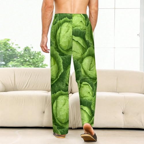 Lettuce Vegetable Pajama Bottoms Lounge Pants Elastic Waistband Sleepwear Lounge for Men Women2