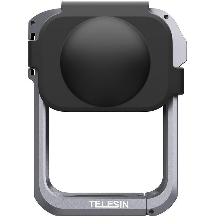 Image of TELESIN Aluminum Alloy Protective Frame Case for DJI Osmo 360 with Cold Shoe Mount Magnetic Quick-Release Mount 1 /4-inch Threaded Interface with Silicone Protective Len Case for Camera Accessories