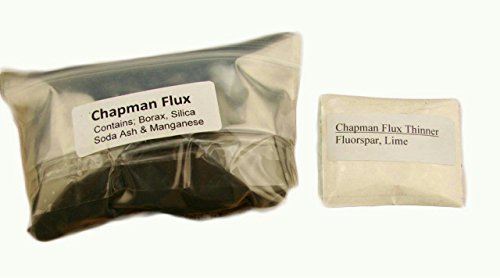 Hank Chapman Jr Flux & Thinner Combo-Refine Gold-Silver-Jewlery-Smelting-Assay-Black Sands Recovery- Ore-Mining-Prospecting-Furnace-Kiln-Propane Gas-Slag-Buttons