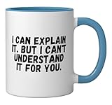 Nerd Computer Scientist Saying Geek System Adminstrator Gift Ceramic Mug, Blue/White
