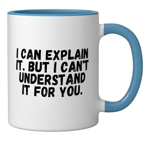 Nerd Computer Scientist Saying Geek System Adminstrator Gift Ceramic Mug, Blue/White