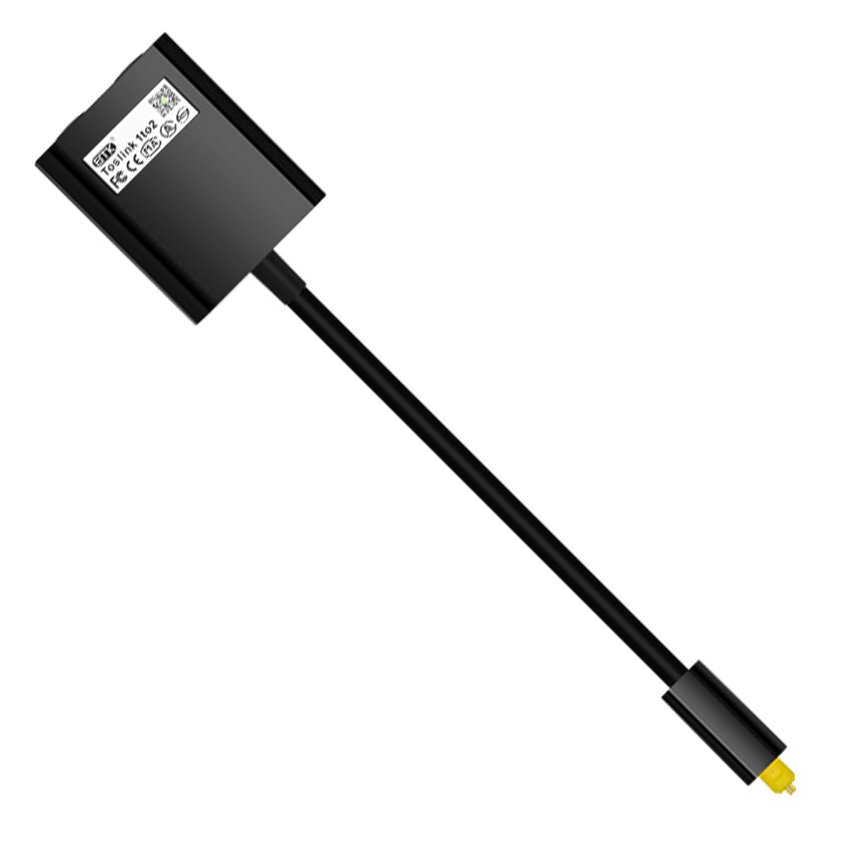 WANGCL Rozdzielacz kabli optycznych 1 do 2 rozdzielacz światłowodowy do komputera kabel audio do telewizora DVD wzmacniacza soundbar