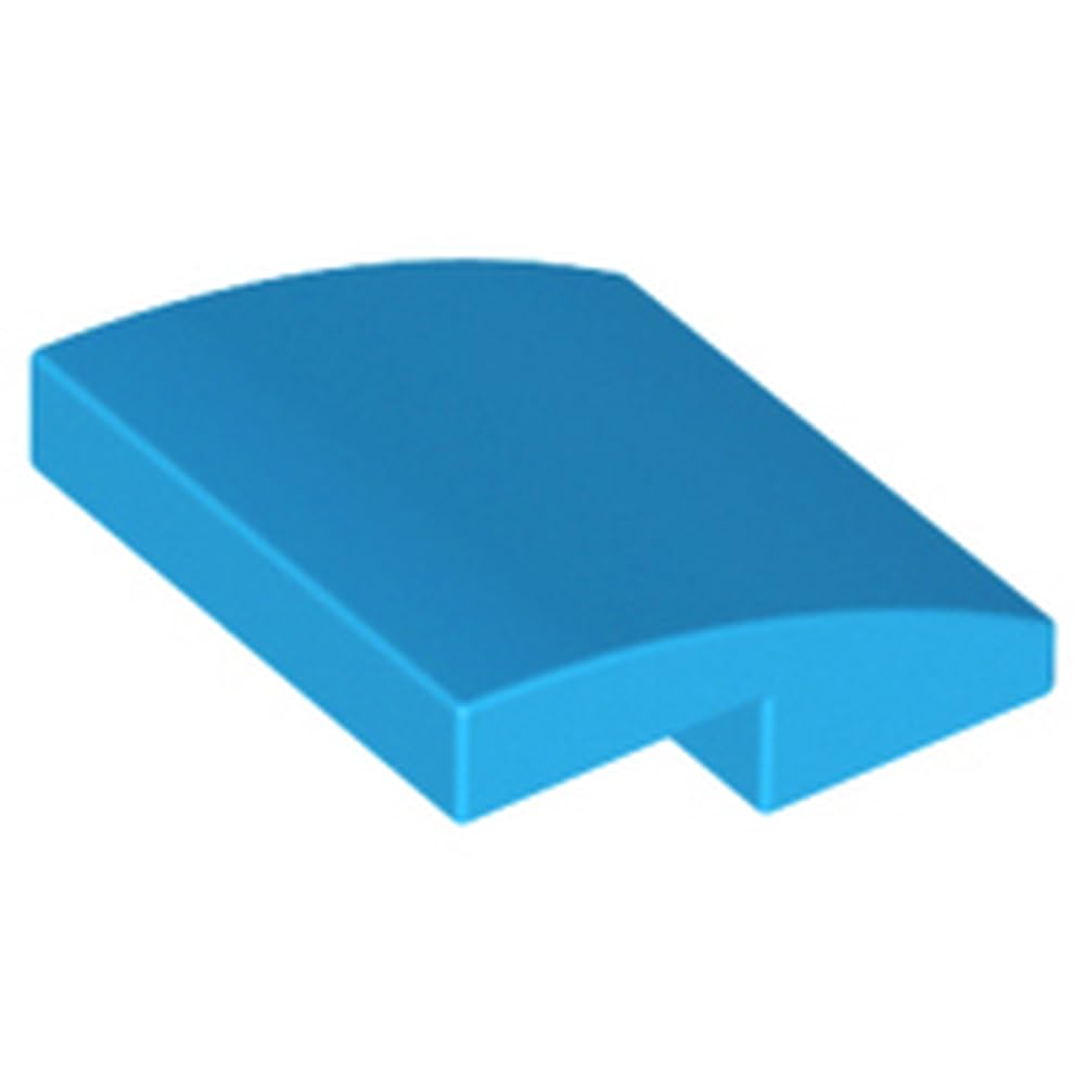 LEGO Slope, Curved 2 x 2 x 2/3, Building Block Part 15068, Part 15068, Choose Your Colour (Dark Azure, 10, Bricks) โ image 1
