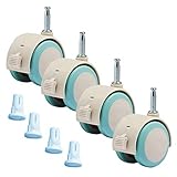 mmmy Rueditas, Rueda giratoria de Goma de 2 Pulgadas con sil