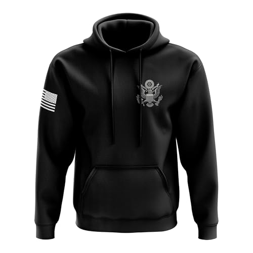 Tactical Pro Supply USA Flag Hoodie – Patriotic American Graphic Back Print, Premium Hoodies for Men & Women, Black2