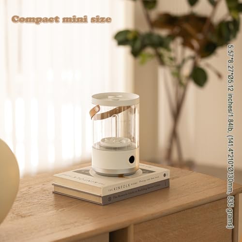 Portable Laudry Washer Wireless Rechargeable mini washing machine 1.2L for undies socks Compact design Lightweight easy to carry and organize Quiet and Low power consumption (White) — view 2