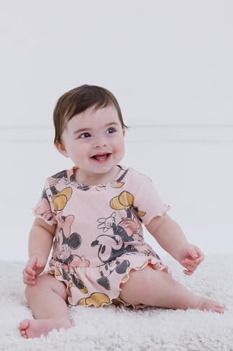 Image of Disney Girls' 2-Piece T-Shirt and Shorts Set for Baby & Kids | 2-Piece Coordinated Set, Comfortable Ribbed Knit, Easy Pull-On Elastic Waist, Soft Cotton Blend Fabric