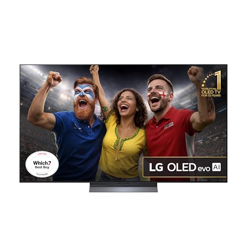 LG OLED65C55LA 65-Inch OLEDevo 4K UHD Smart TV (9 AI Processor Gen7 Dolby Atmos Freeview Play and Amazon Alexa 120Hz) [Model 2025]