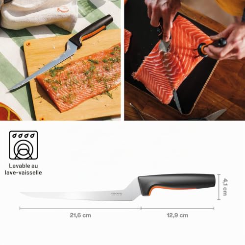 Couteau à fileter Fiskars Functional Form 345 mm lame 216 mm - vue 3