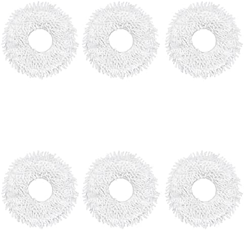 Vacuum Cleaner Parts Main Side Brush HEPA Filter Mop Robot Vacuum Cleaner Accessories Replacement Bracket Mop (Color : 6 Mops)