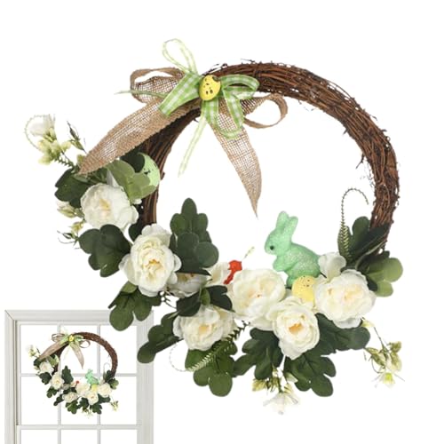Corona Porta Di Pasqua, Artificiale Ornamento Della Corona Di Pasqua | Matrimonio E Appeso Cremagliera Corona Esterna Interna Per Porta D'ingresso, Camera Da Letto