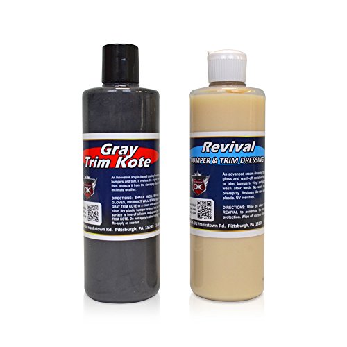 Detail King Gray Trim Kote & Revival Value Kit Car Exterior Plastic
