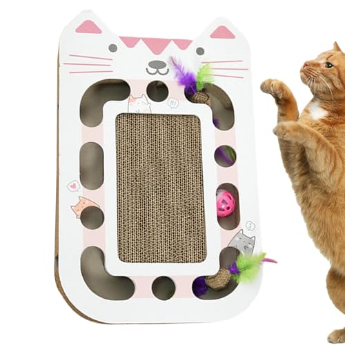 Anti-griffure canapé : griffoir pour chat avec sphère de jeu interactive