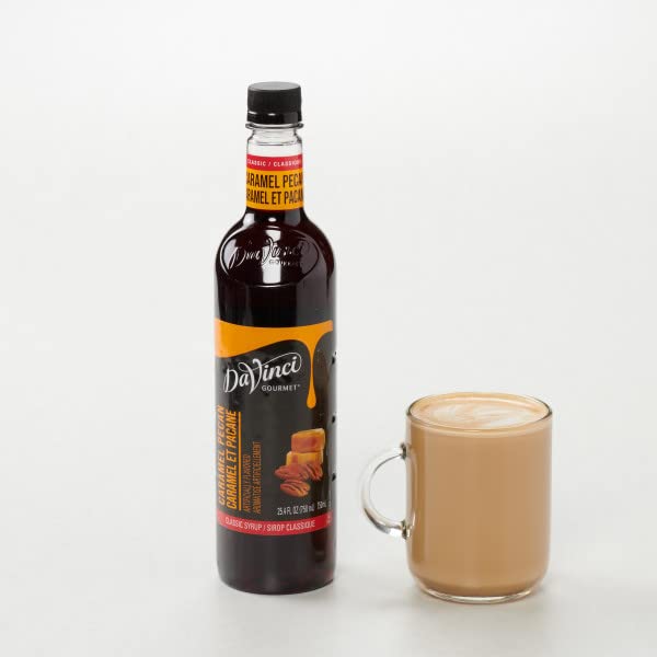 Image of DaVinci Gourmet Classic Caramel Pecan Syrup, 25.4 Fluid Ounces (Pack of 4)