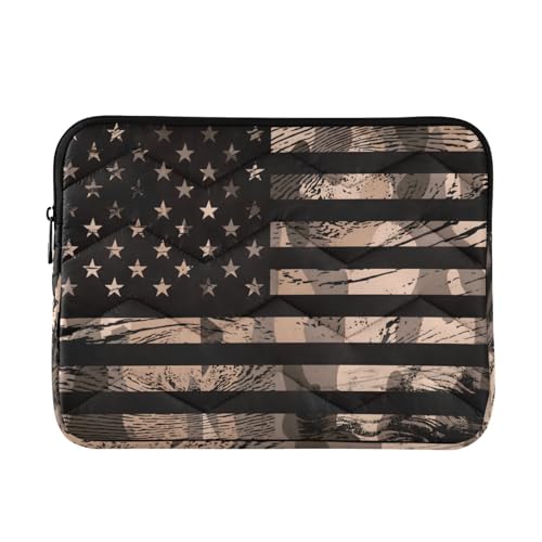 Funda para portátil 13-14 pulgadas con pentagrama marrón miniatura 1