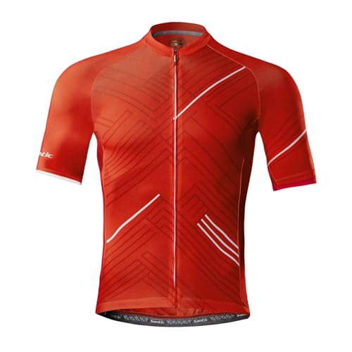 Santic Men's Cycling Jersey Short Sleeve Cycling Tops for Men Biking Jersey Cycling Shirts...