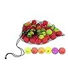 Clean Green Golf Balls 24 Pack Recycled Used Matte Colored Balls – Brand Name Bulk Mix – Good Condition Graded Ball – Includes 24 GolfBalls and Mesh Carrying Bag