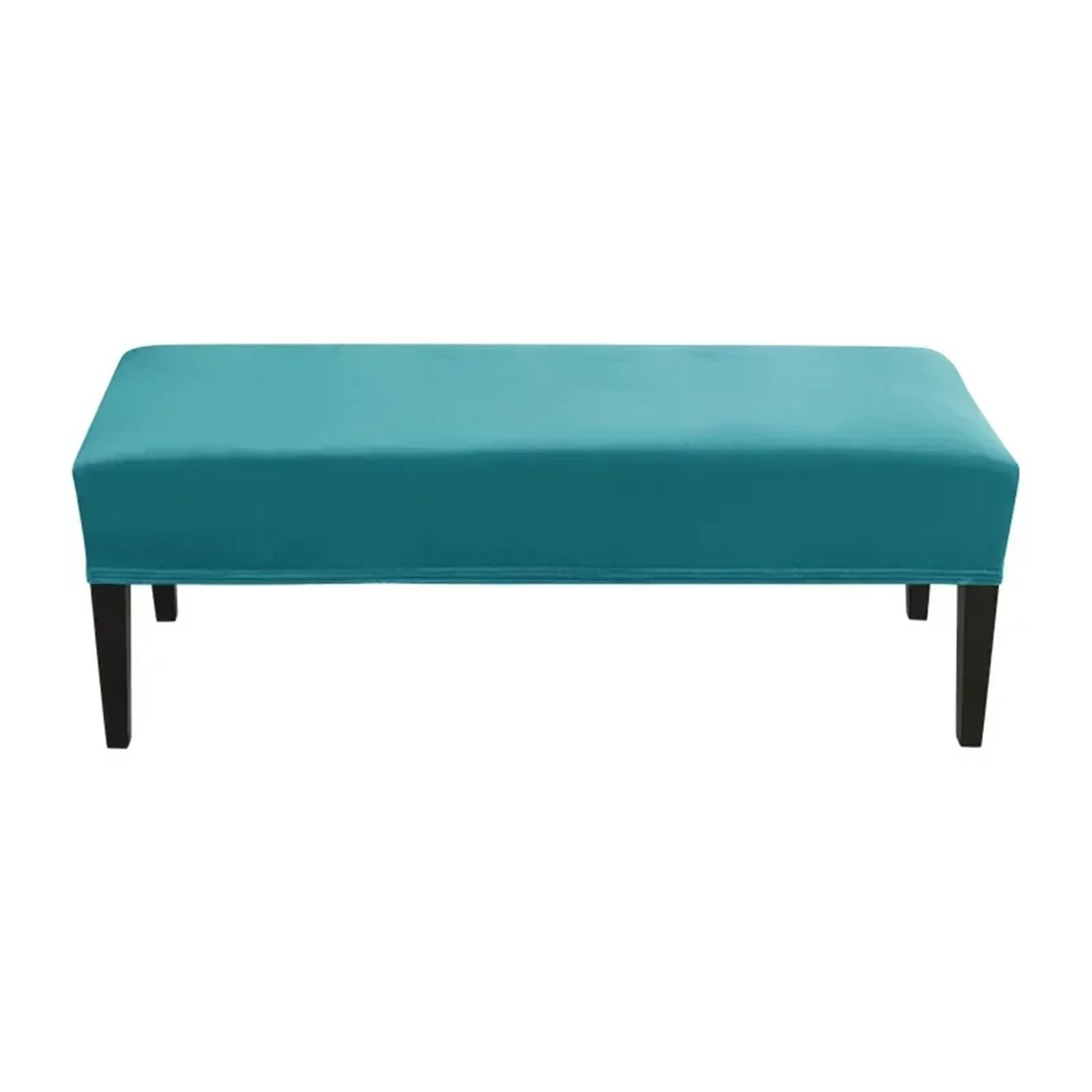 Fodera morbida for panca for sala da pranzo, camera letto, fodere for sedie elastiche in spandex, protezione for sedile elasticizzata rimovibile e lavabile per Hotel, Soggiorno(Pine Blue,4 pieces)