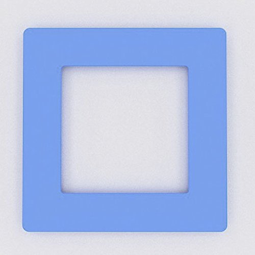 Focus Plastics Light Blue Single Light Switch Socket Coloured Acrylic Surround Finger Plate - Huge Colour Choice (Light Blue)