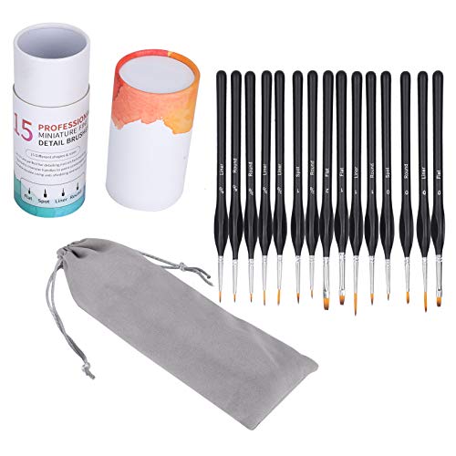 Set de 15 pinceles de pintura con triangular ergonómico para óleo, acuarela y dibujo 7