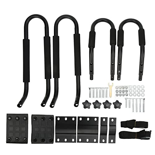 Suporte de teto para caiaque, suporte de caiaque em metal à prova de ferrugem em J para barco à vela